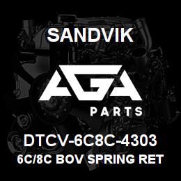 DTCV-6C8C-4303 Sandvik 6C/8C BOV SPRING RETAINER | AGA Parts