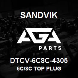 DTCV-6C8C-4305 Sandvik 6C/8C TOP PLUG | AGA Parts