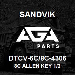 DTCV-6C/8C-4306 Sandvik 8C ALLEN KEY 1/2 | AGA Parts