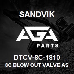 DTCV-8C-1810 Sandvik 8C BLOW OUT VALVE ASSY | AGA Parts