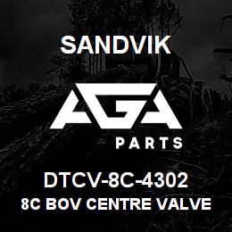 DTCV-8C-4302 Sandvik 8C BOV CENTRE VALVE BODY | AGA Parts