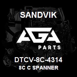 DTCV-8C-4314 Sandvik 8C C SPANNER | AGA Parts