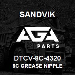 DTCV-8C-4320 Sandvik 8C GREASE NIPPLE | AGA Parts