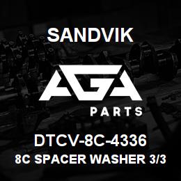 DTCV-8C-4336 Sandvik 8C SPACER WASHER 3/32 | AGA Parts