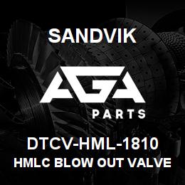 DTCV-HML-1810 Sandvik HMLC BLOW OUT VALVE ASSY | AGA Parts