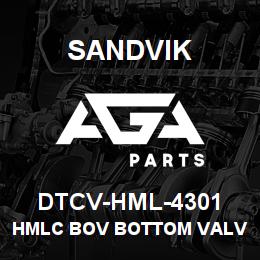 DTCV-HML-4301 Sandvik HMLC BOV BOTTOM VALVE BODY | AGA Parts