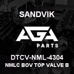 DTCV-NML-4304 Sandvik NMLC BOV TOP VALVE BODY | AGA Parts