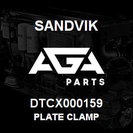 DTCX000159 Sandvik PLATE CLAMP | AGA Parts