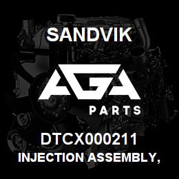 DTCX000211 Sandvik INJECTION ASSEMBLY, OIL | AGA Parts