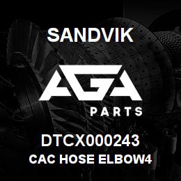 DTCX000243 Sandvik CAC HOSE ELBOW4 | AGA Parts