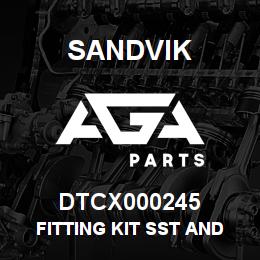 DTCX000245 Sandvik FITTING KIT SST AND BRASS | AGA Parts
