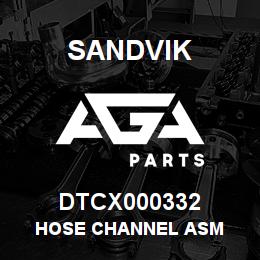 DTCX000332 Sandvik HOSE CHANNEL ASM | AGA Parts