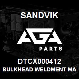 DTCX000412 Sandvik BULKHEAD WELDMENT MAST | AGA Parts