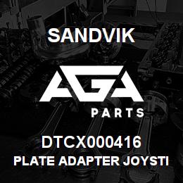 DTCX000416 Sandvik PLATE ADAPTER JOYSTICK | AGA Parts