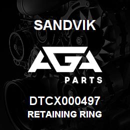 DTCX000497 Sandvik RETAINING RING | AGA Parts