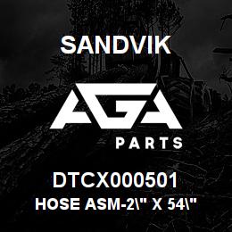 DTCX000501 Sandvik HOSE ASM-2" X 54" LG. | AGA Parts