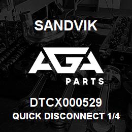 DTCX000529 Sandvik QUICK DISCONNECT 1/4 MALE | AGA Parts