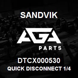 DTCX000530 Sandvik QUICK DISCONNECT 1/4 FEMALE | AGA Parts
