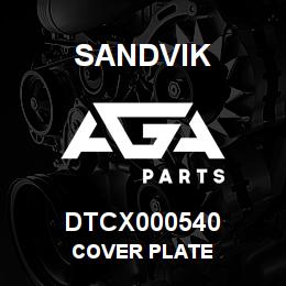 DTCX000540 Sandvik COVER PLATE | AGA Parts