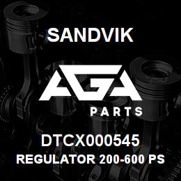 DTCX000545 Sandvik REGULATOR 200-600 PSI | AGA Parts