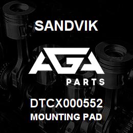 DTCX000552 Sandvik MOUNTING PAD | AGA Parts