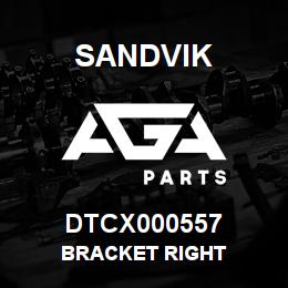 DTCX000557 Sandvik BRACKET RIGHT | AGA Parts