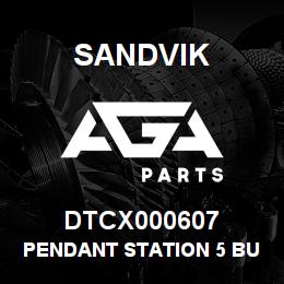 DTCX000607 Sandvik PENDANT STATION 5 BUTTON | AGA Parts