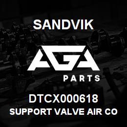 DTCX000618 Sandvik SUPPORT VALVE AIR CONTROLS | AGA Parts