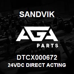 DTCX000672 Sandvik 24VDC DIRECT ACTING VALVE | AGA Parts