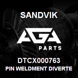 DTCX000763 Sandvik PIN WELDMENT DIVERTER | AGA Parts