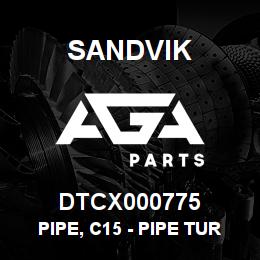 DTCX000775 Sandvik PIPE, C15 - PIPE TURBO OUTLET | AGA Parts