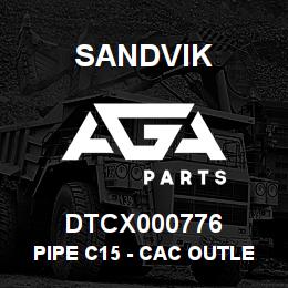 DTCX000776 Sandvik PIPE C15 - CAC OUTLET | AGA Parts