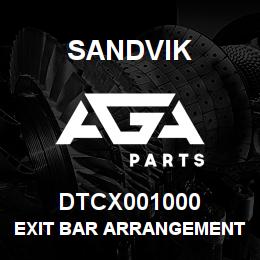 DTCX001000 Sandvik EXIT BAR ARRANGEMENT | AGA Parts
