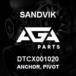 DTCX001020 Sandvik ANCHOR, PIVOT | AGA Parts