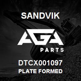 DTCX001097 Sandvik PLATE FORMED | AGA Parts