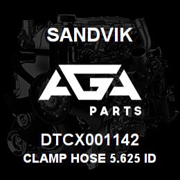 DTCX001142 Sandvik CLAMP HOSE 5.625 ID | AGA Parts