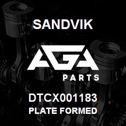 DTCX001183 Sandvik PLATE FORMED | AGA Parts