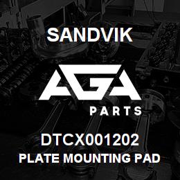 DTCX001202 Sandvik PLATE MOUNTING PAD | AGA Parts