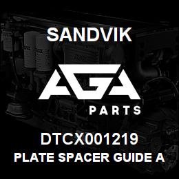 DTCX001219 Sandvik PLATE SPACER GUIDE ACCESS | AGA Parts