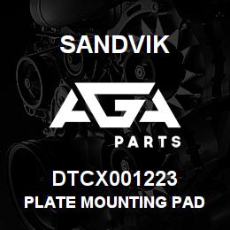 DTCX001223 Sandvik PLATE MOUNTING PAD | AGA Parts