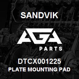 DTCX001225 Sandvik PLATE MOUNTING PAD | AGA Parts