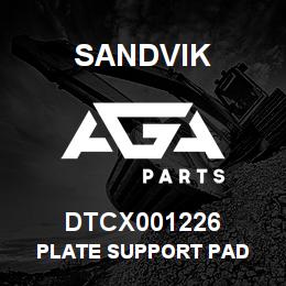 DTCX001226 Sandvik PLATE SUPPORT PAD | AGA Parts