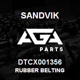 DTCX001356 Sandvik RUBBER BELTING | AGA Parts