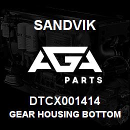 DTCX001414 Sandvik GEAR HOUSING BOTTOM | AGA Parts