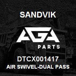 DTCX001417 Sandvik AIR SWIVEL-DUAL PASSAGE | AGA Parts