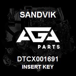 DTCX001691 Sandvik INSERT KEY | AGA Parts
