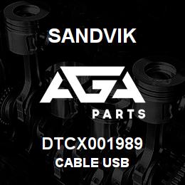 DTCX001989 Sandvik CABLE USB | AGA Parts
