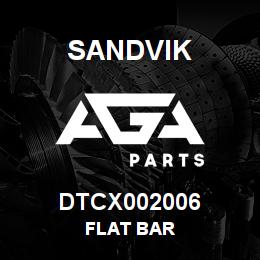 DTCX002006 Sandvik FLAT BAR | AGA Parts