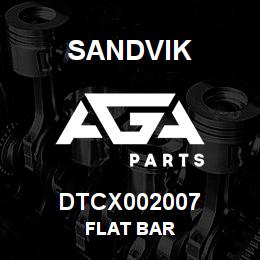 DTCX002007 Sandvik FLAT BAR | AGA Parts