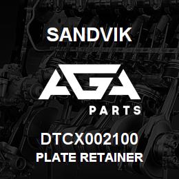 DTCX002100 Sandvik PLATE RETAINER | AGA Parts